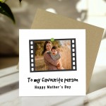Personalised Mother's Day Card With Photo My Favourite Person