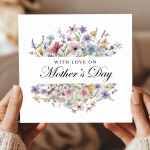 Cute Card For Mum On Mothers Day With Kraft Envelope