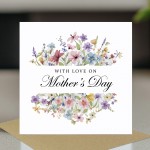Cute Card For Mum On Mothers Day With Kraft Envelope