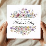 Cute Card For Mum On Mothers Day With Kraft Envelope