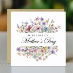 Cute Card For Mum On Mothers Day With Kraft Envelope