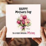 Mothers Day Card Happy Mothers Day Card With Kraft Envelope