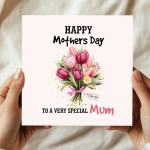 Mothers Day Card Happy Mothers Day Card With Kraft Envelope