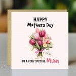 Mothers Day Card Happy Mothers Day Card With Kraft Envelope