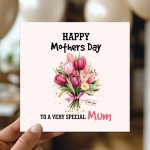 Mothers Day Card Happy Mothers Day Card With Kraft Envelope