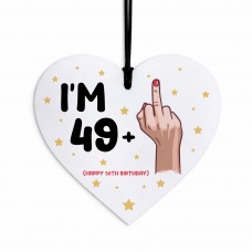 Rude 50th Birthday Gift For Her Im 49 + 1 Gift For Women Mum