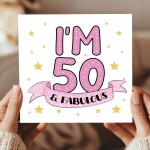 Funny 50th Birthday Card For Women Her Mum Auntie Nan Friend