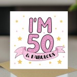 Funny 50th Birthday Card For Women Her Mum Auntie Nan Friend