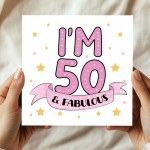 Funny 50th Birthday Card For Women Her Mum Auntie Nan Friend