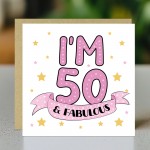Funny 50th Birthday Card For Women Her Mum Auntie Nan Friend