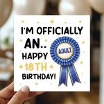 Funny 18th Birthday Card For Boys Him Son Officially An Adult