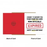 Funny 50th Birthday Card for Men Women Expired Hilarious Card