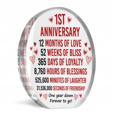 1st Anniversary Wedding Gifts for Wife Her Girlfriend Couples