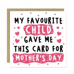 Funny Mothers Day Card From Daughter Son Humorous Mum Card