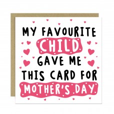 Funny Mothers Day Card From Daughter Son Humorous Mum Card