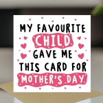 Funny Mothers Day Card From Daughter Son Humorous Mum Card