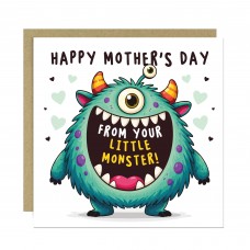 Funny Mothers Day Card From Little Monster Card Daughter Son