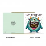Funny Mothers Day Card From Little Monster Card Daughter Son