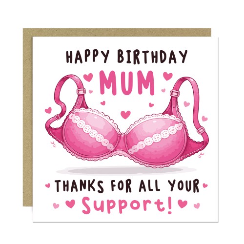 Funny Mum Card For Birthday Cheeky Thank You Mum Greeting Card