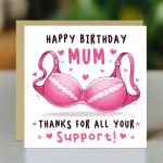 Funny Mum Card For Birthday Cheeky Thank You Mum Greeting Card