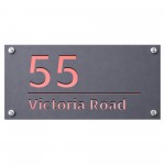 House Number Plaques Personalised House Signs Grey and Rose
