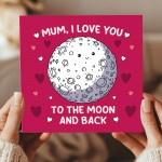 Cute Card For Mums Birthday With Kraft Envelope I Love You Card