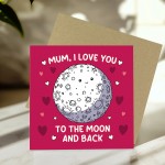 Cute Card For Mums Birthday With Kraft Envelope I Love You Card