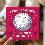 Cute Card For Mums Birthday With Kraft Envelope I Love You Card