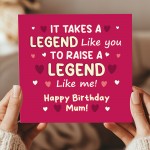 Card For Mums Birthday With Kraft Envelope RAISE A LEGEND Card Card For Mums Birthday With Kraft Envelope RAISE A LEGEND Card