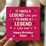 Card For Mums Birthday With Kraft Envelope RAISE A LEGEND Card Card For Mums Birthday With Kraft Envelope RAISE A LEGEND Card
