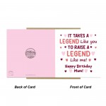 Joke Card For Mums Birthday With Kraft Envelope RAISE A LEGEND