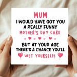 Hilarious Mothers Day Card Funny Card For Mum On Mothers Day