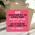 Rude Mothers Day Card Funny Card For Mum On Mothers Day