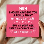 Rude Mothers Day Card Funny Card For Mum On Mothers Day