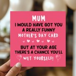 Rude Mothers Day Card Funny Card For Mum On Mothers Day