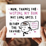 Funny Mothers Day Card Rude Card For Mum On Mothers Day