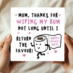 Funny Mothers Day Card Rude Card For Mum On Mothers Day