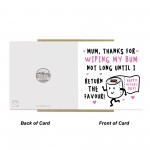 Funny Mothers Day Card Rude Card For Mum On Mothers Day