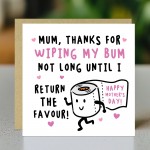 Funny Mothers Day Card Rude Card For Mum On Mothers Day