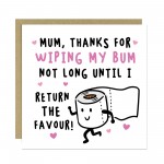 Funny Mothers Day Card Rude Card For Mum Birthday