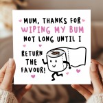 Funny Mothers Day Card Rude Card For Mum Birthday