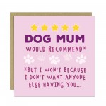 Cute Happy Birthday Card From Dog Special Card For Mum Cute Happy Birthday Card From Dog Special Card For Mum
