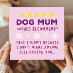 Cute Happy Birthday Card From Dog Special Card For Mum Cute Happy Birthday Card From Dog Special Card For Mum