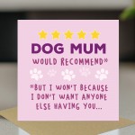 Cute Happy Birthday Card From Dog Special Card For Mum Cute Happy Birthday Card From Dog Special Card For Mum