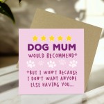 Cute Happy Birthday Card From Dog Special Card For Mum Cute Happy Birthday Card From Dog Special Card For Mum