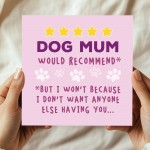 Cute Happy Birthday Card From Dog Special Card For Mum Cute Happy Birthday Card From Dog Special Card For Mum
