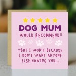 Cute Happy Birthday Card From Dog Special Card For Mum Cute Happy Birthday Card From Dog Special Card For Mum