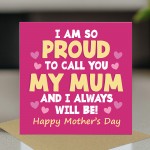 Cute Mothers Day Card, Special Card For Mum On Mothers Day