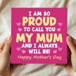 Cute Mothers Day Card, Special Card For Mum On Mothers Day