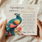 Mother's Day Card Especially For You Mum From Daughter Son